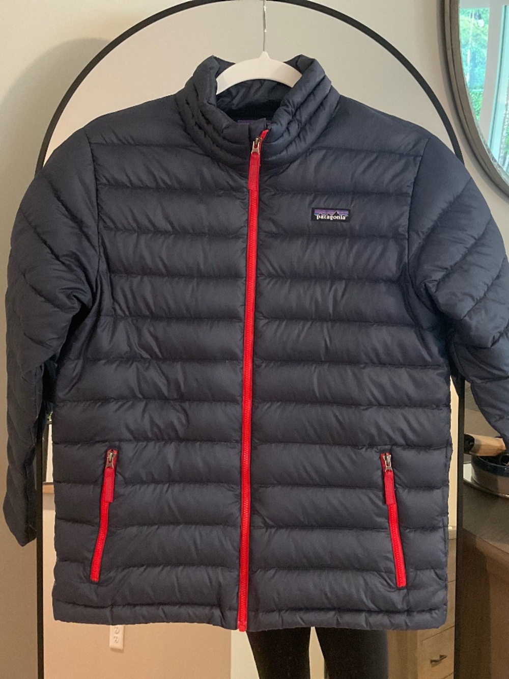 Boys Patagonia Navy Nano Puffer Jacket Size Large